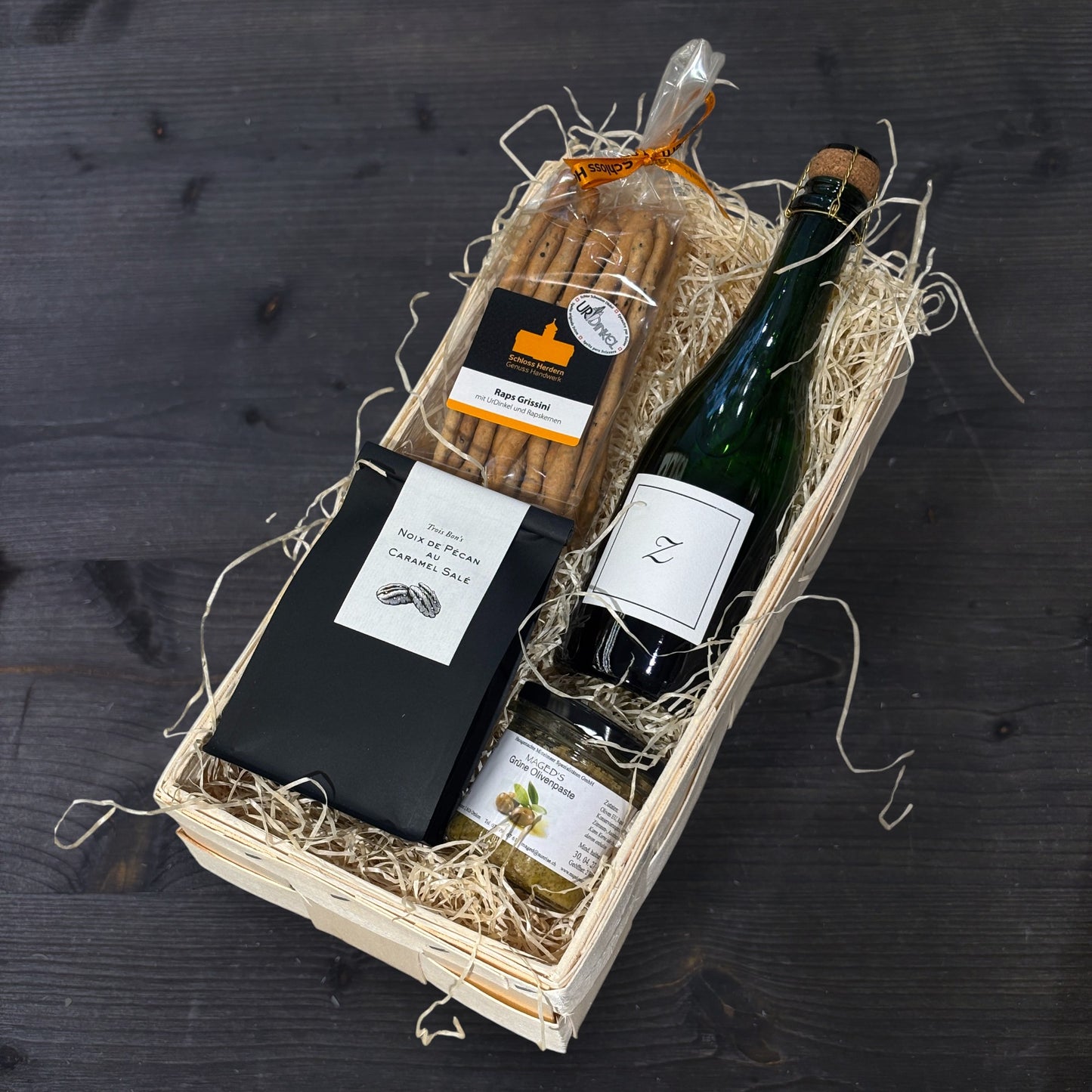 Apéro für Zwei Geschenkkorb mittel