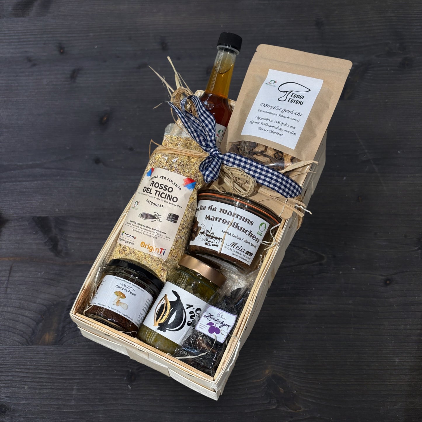 Herbstfreuden Geschenkkorb mittel