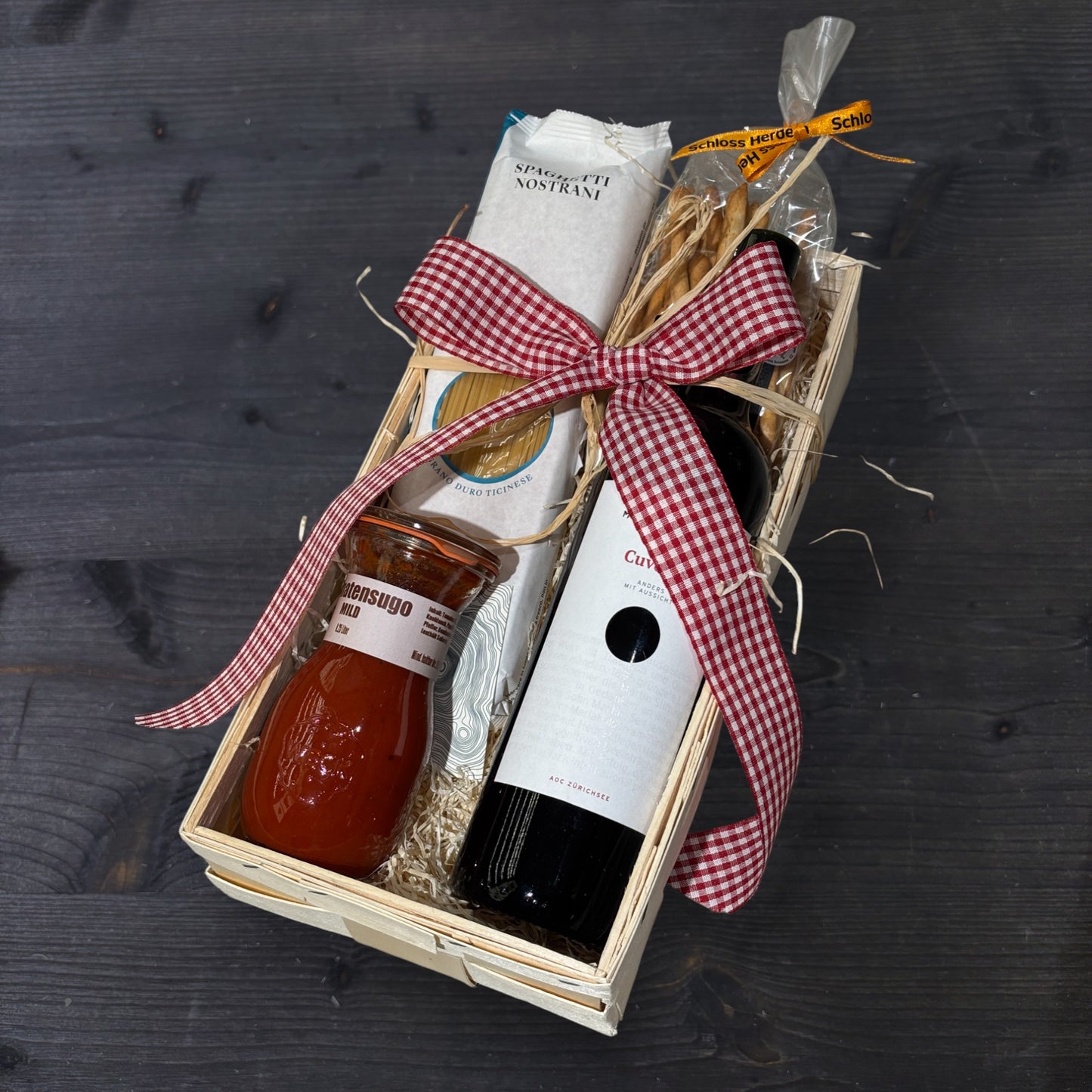 Abendessen Geschenkkorb mittel