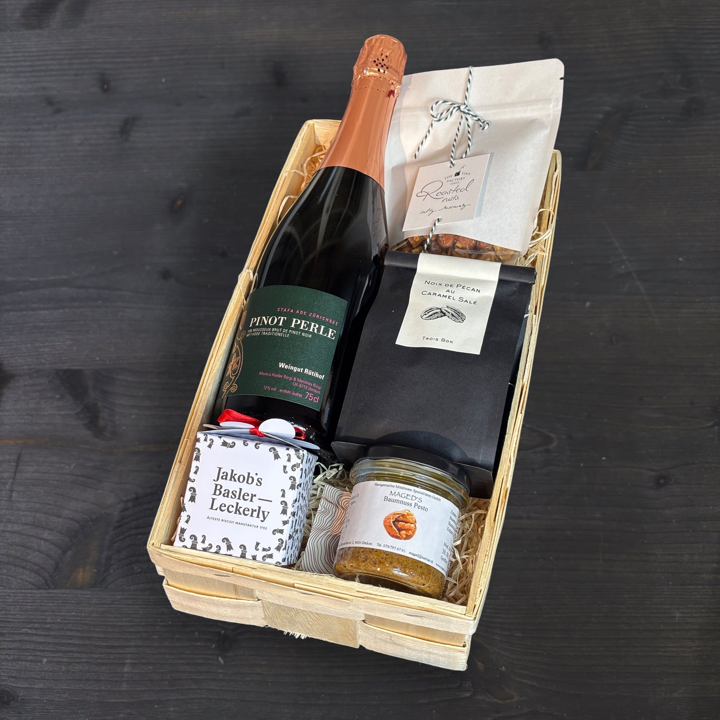 Nussfan Geschenkkorb mittel