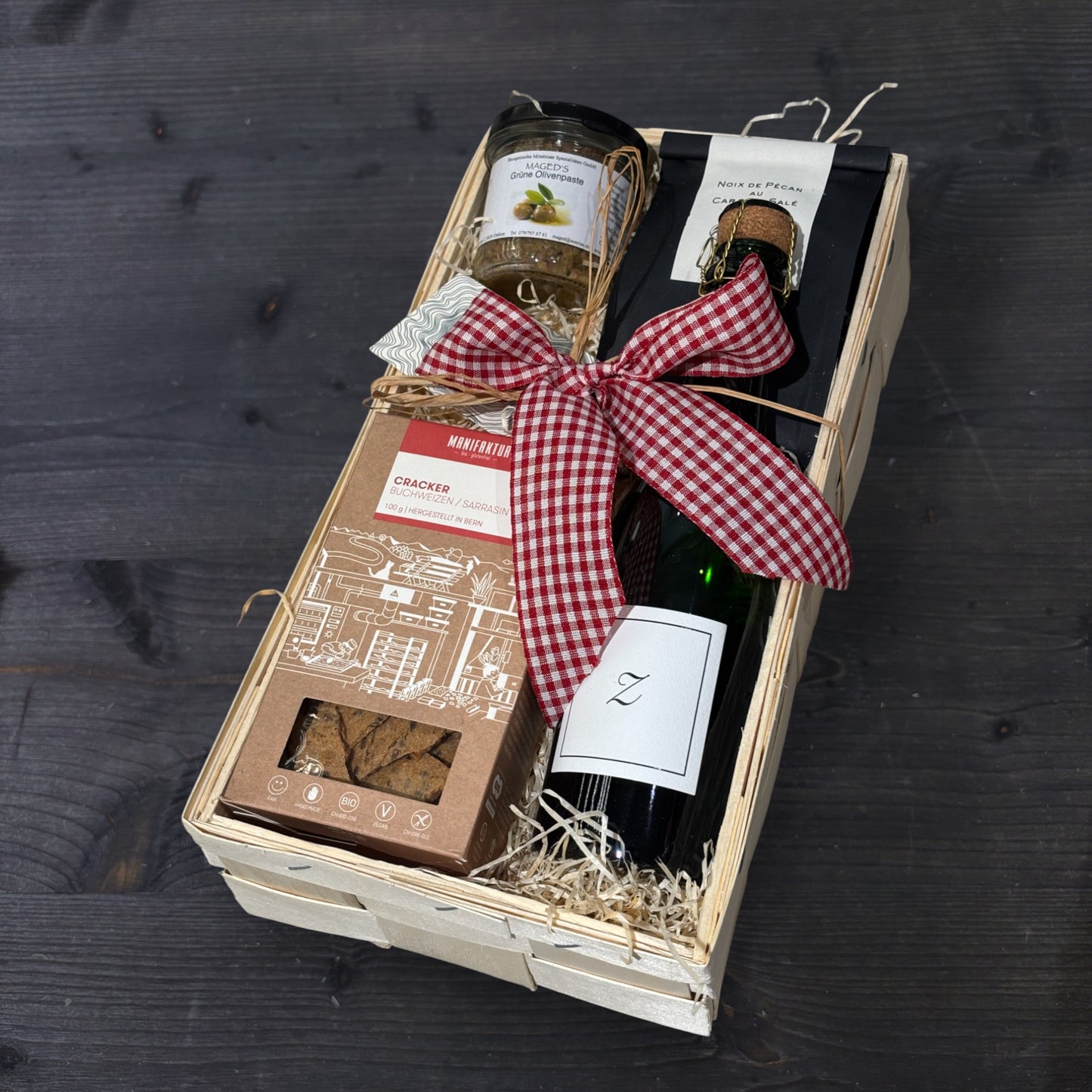 Apéro für Zwei Geschenkkorb mittel