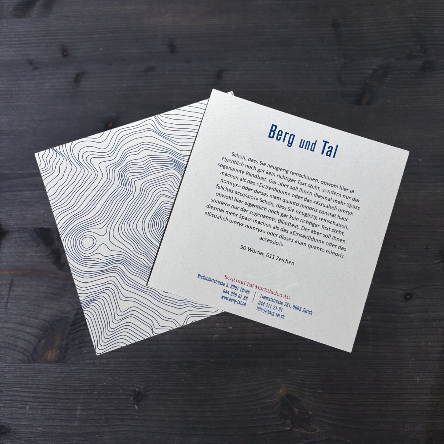 Grusskarte mit persönlichem Text