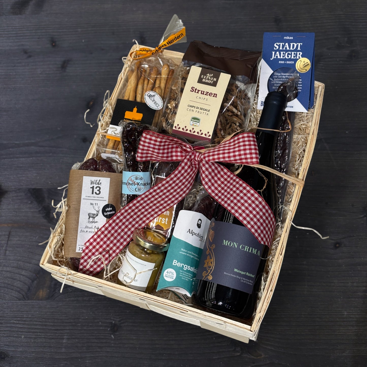 Für Fleischtiger Geschenkkorb gross